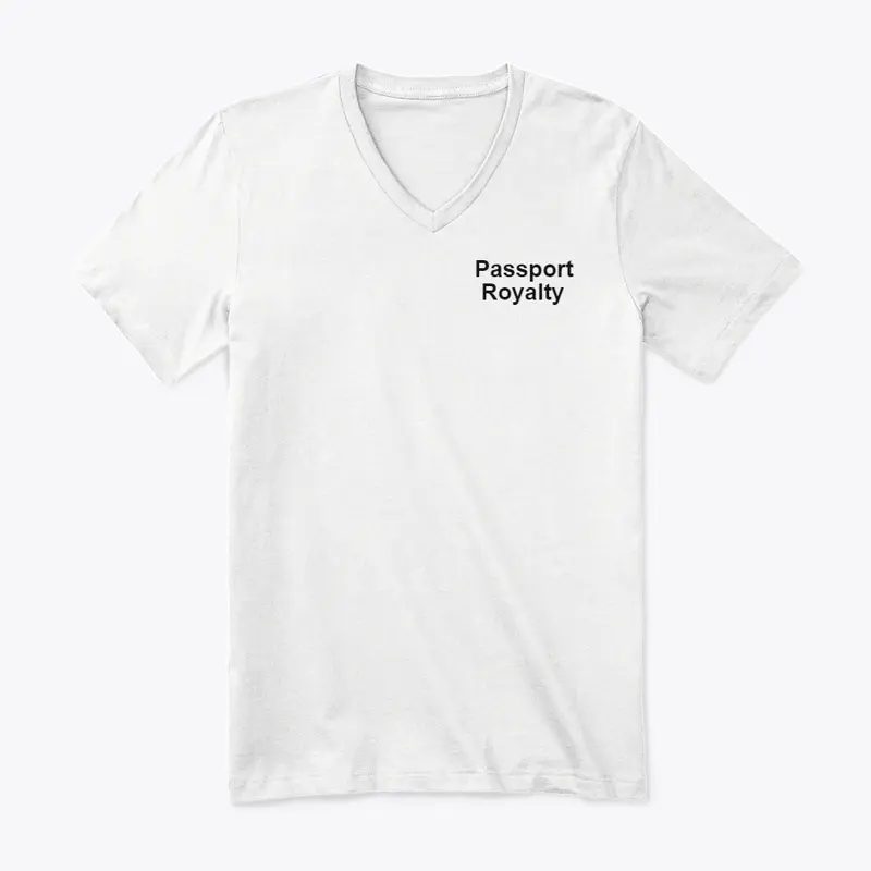 Passport Royalty T Shirt Black Logo 